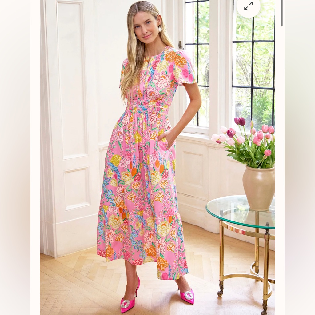 Sheridan French X Tbbc | Eloise Dress In Sheridan French Floral Luxury Sz Large